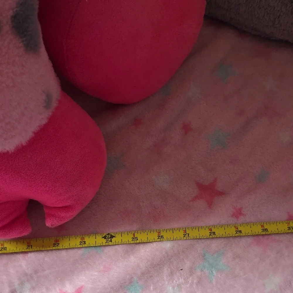 Big Pink and Gray Pig Plush Toy - Picture 4 of 9